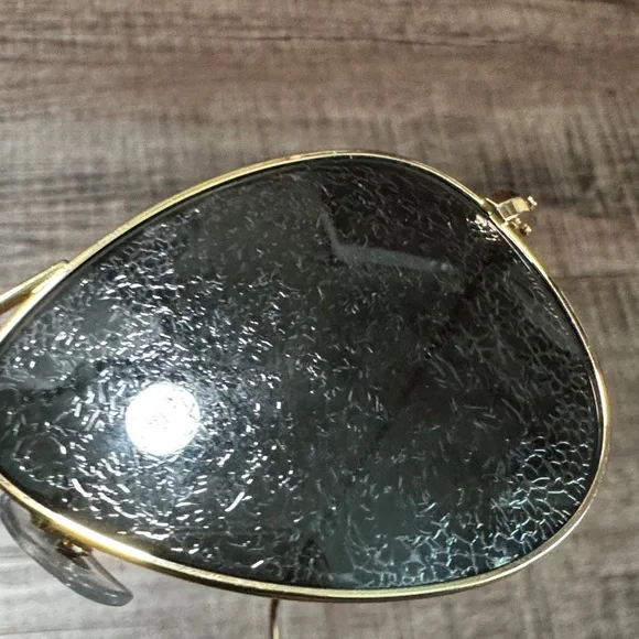 Ray-Ban Jr Gold and Black Aviator Sunglasses with Brown Case - Picture 10 of 13